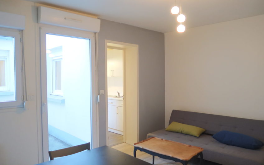 Studio meublé avec cour