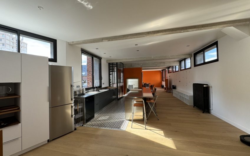 Grand loft avec terrasse et garage en hypercentre