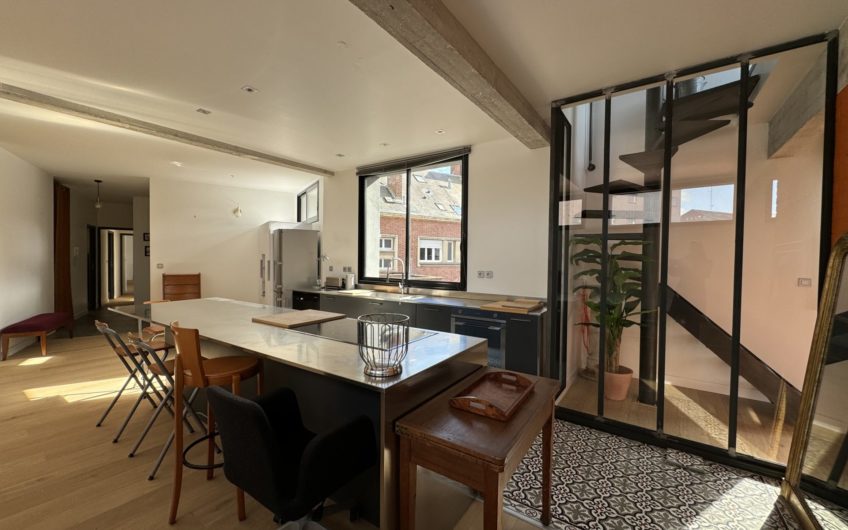 Grand loft avec terrasse et garage en hypercentre