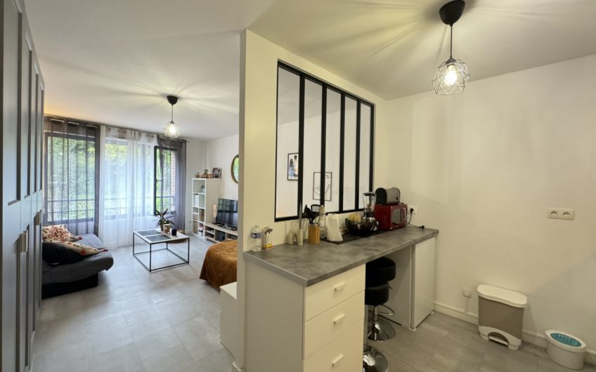 Grand studio meublé avec parking