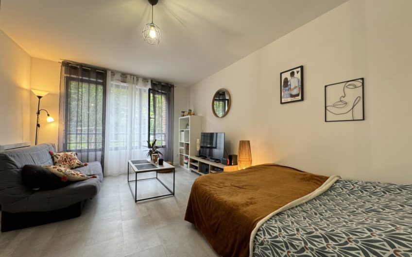 Grand studio meublé avec parking